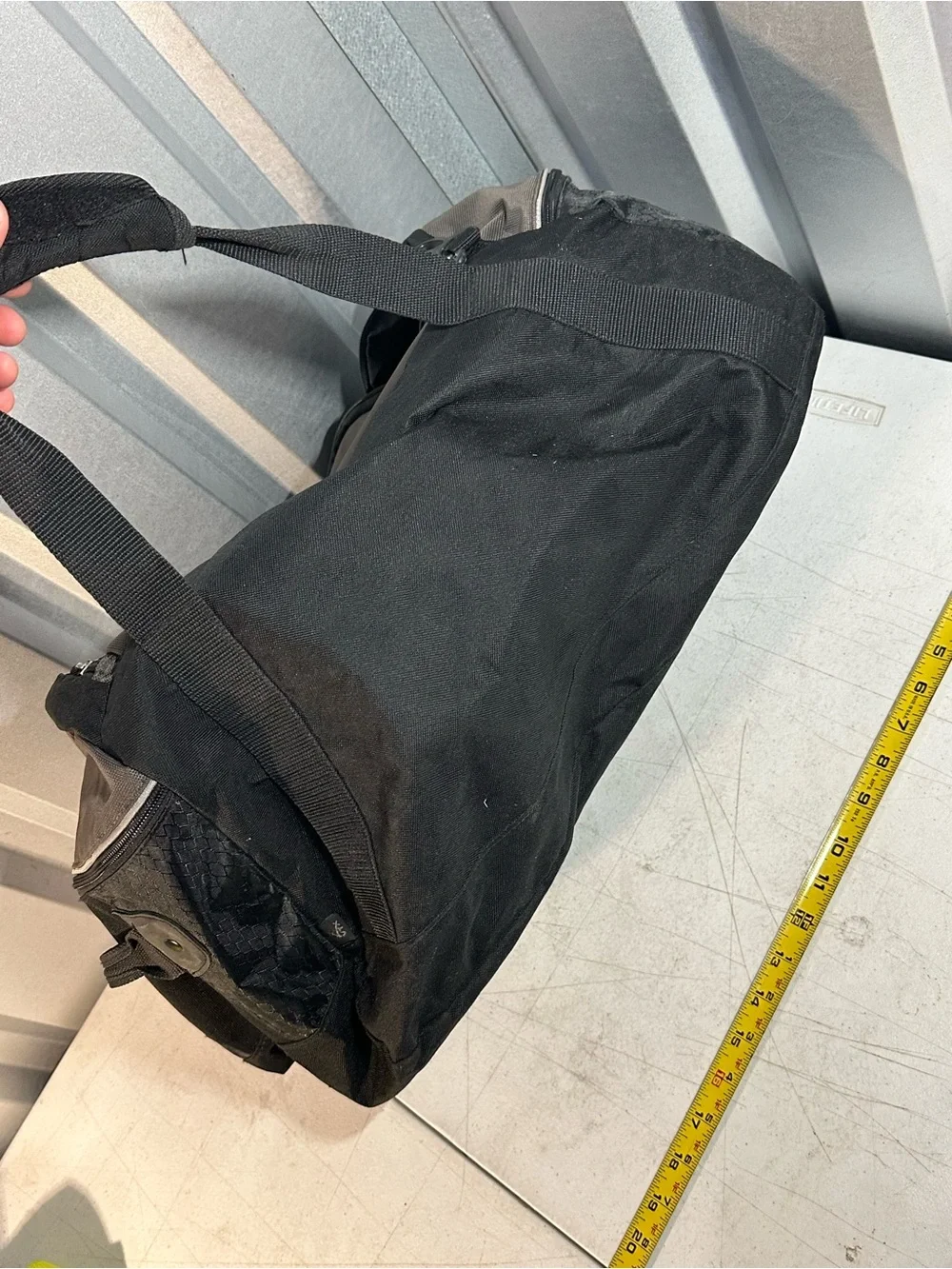 google Black and Gray Logo Duffel Bag